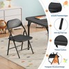 3 Piece Boys Girls Folding Table and Chairs Set, Activity Table and Chairs Set - 4 of 4