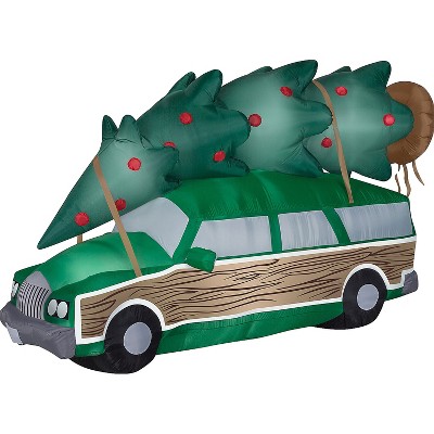 Gemmy Inflatable National Lampoon's Christmas Vacation Car with Tree LED Lighted Yard Decoration - 60 in - Multicolored