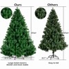 SKONYON 6ft Premium Pine Hinged Artificial Christmas Tree 1000 Tips with Sturdy Metal Base Lush Green - 3 of 3
