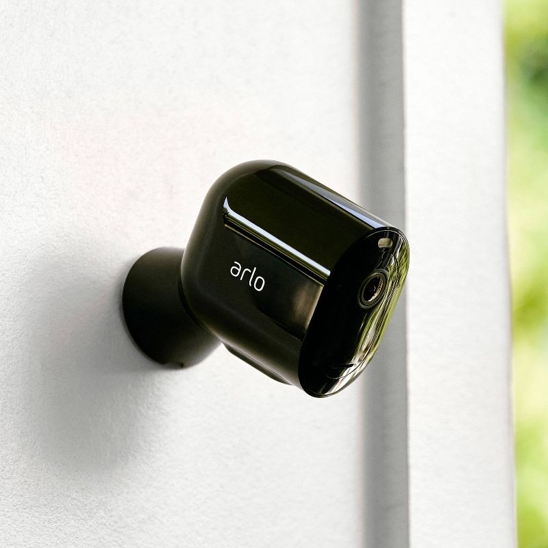 Arlo Pro 4 2K Indoor/Outdoor Spotlight Wire-Free 3pk Security Camera - Black, 6 of 12
