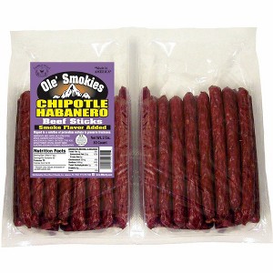 Buffalo Bills 2-lb Chipotle Habanero Ole' Smokies Saddlebag (50 twist-end beef sticks) - 1 of 4