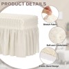 Unique Bargains Stretch Scratch-Resistant Bubble Lattice Footstool Cover Fit Length 24"-39" - 3 of 4