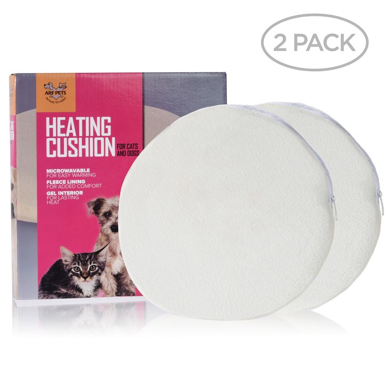 Arf Pets Microwavable Pet Heating Pad, Self Warming Cat Mat - 2 Pack, 2 of 5