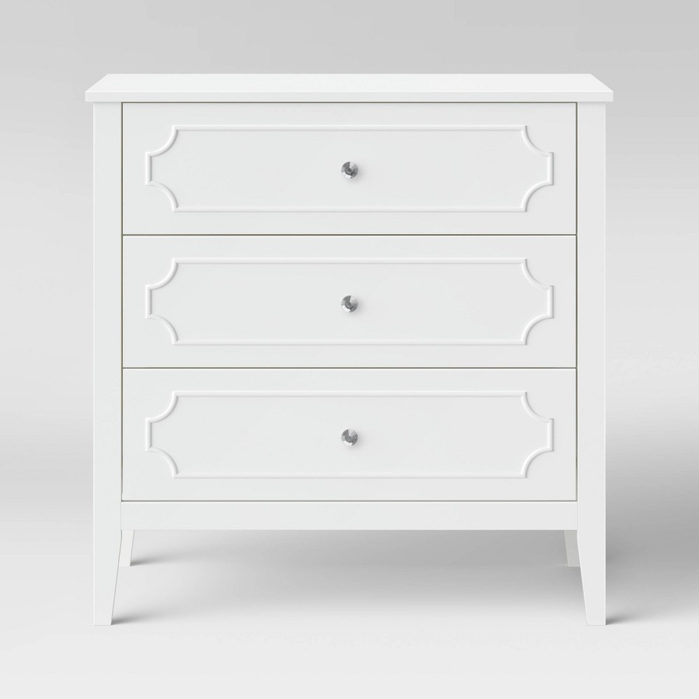 Photos - Dresser / Chests of Drawers DaVinci Chloe Regency 3-Drawer Dresser - White 