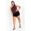 Women's Plus Size Louisa Top - fudge | CITY CHIC - image 3 of 4