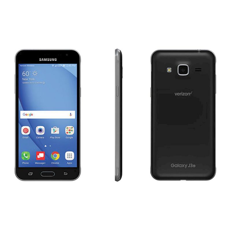 Verizon Prepaid Samsung Galaxy J3 (16 GB) 4G LTE Smartphone - Black, 1 of 2