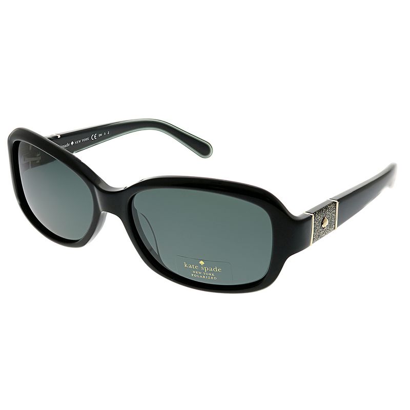 Kate Spade Cheyenne/P/S FWF Y2 Womens Oval Polarized Sunglasses Black 55mm, 1 of 4