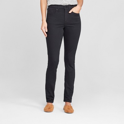 ultra high rise black jeans