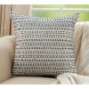 Saro Lifestyle Woven Line Throw Pillow With Poly Filling - 3 of 3