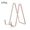 Unique Bargains Iron Durable Picture Frame Book Decorative Easels or Plate Stands 5 Pcs - 3 of 4
