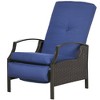 Outsunny Rattan Adjustable Recliner Chair with Hand-Woven All-Weather Wicker for Patio, Outdoor, Garden, Poolside - 4 of 4