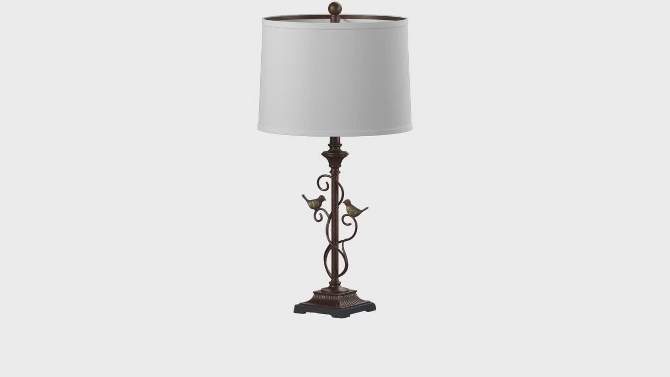 Birdsong Table Lamp (Set of 2) - Oil Rubbed Bronze (Black) - Safavieh, 2 of 9, play video