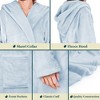 PAVILIA Women Robe with Hood, Fleece Plush Soft Long Hooded Robe, Fluffy Fuzzy Cozy Warm Bathrobe Shower Spa House - 3 of 4