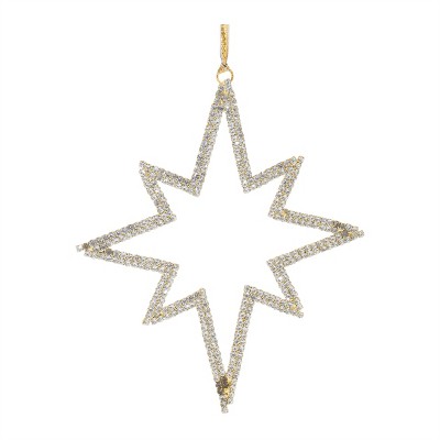 Jeweled Metal Star Ornament (Set of 12)