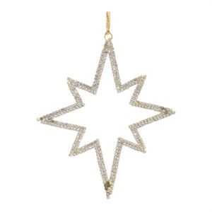 Jeweled Metal Star Ornament (Set of 12) - 1 of 2