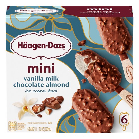 Haagen-Dazs Vanilla Milk Chocolate Almond Frozen Bars - 11.1 fl oz - image 1 of 4
