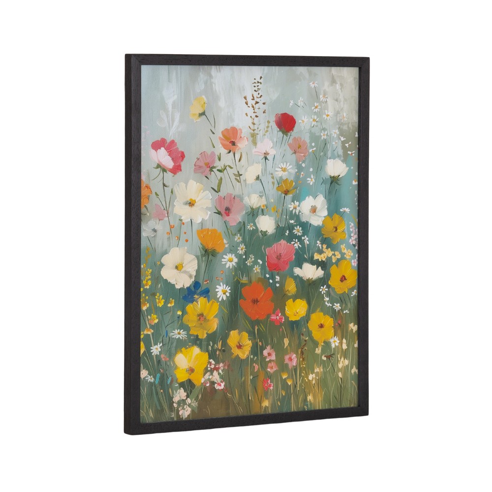 Photos - Other Decoration Kate & Laurel All Things Decor 12"x16" Gallery Boho Wildflower Garden Print by The Creative Bunch Studio Black