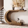 Hommoo 43.3" Mid-Century C-Shaped Console Table - 4 of 4