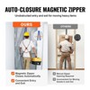 VEVOR Dust Barrier, 8.5 x 5 Ft Dust Barrier Door Kit, with Magnetic Self-Closing Zipper, PE Construction Door Cover for Dust Containment, Clear - 4 of 4