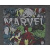 Seven Times Six Marvel Men's Avengers Heros Ready to Fight Retro Halftone Print T-Shirt Grey - 2 of 4