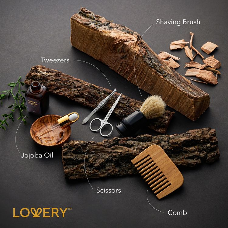 Fathers Day Gifts Lovery Mens Gift Set - 14 Pc Sandalwood Bath Gift Set - Personal Self Care Kit, 4 of 8