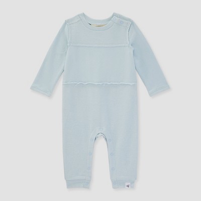 Burt's Bees Baby® Baby Boys' French Terry Jumpsuit - Blue 3-6M