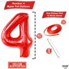 KatchOn, Giant Red Number 4 Balloon - 40 Inch | 4th Birthday Balloon, 4 Year Old Boy Birthday Decorations Boy - 3 of 4