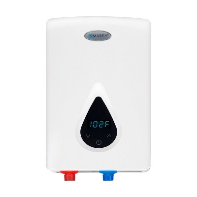 Marey ECO110 220 Volt 11kW Electrical Tankless Energy Efficient Digital Water Heater with SMART Technology and Corrosion Resistant Heating Element