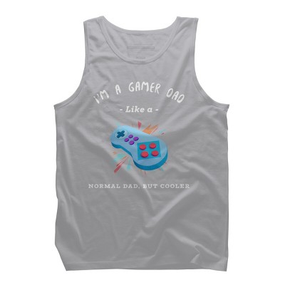 Men's Design By Humans Gamer Dad Like A Normal Dad, But Cooler By KaiHamilton Tank Top