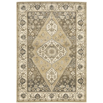 Oriental Weavers Florence 661I6 Beige/ Grey Indoor Area Rug - 6'7" x 9'6"