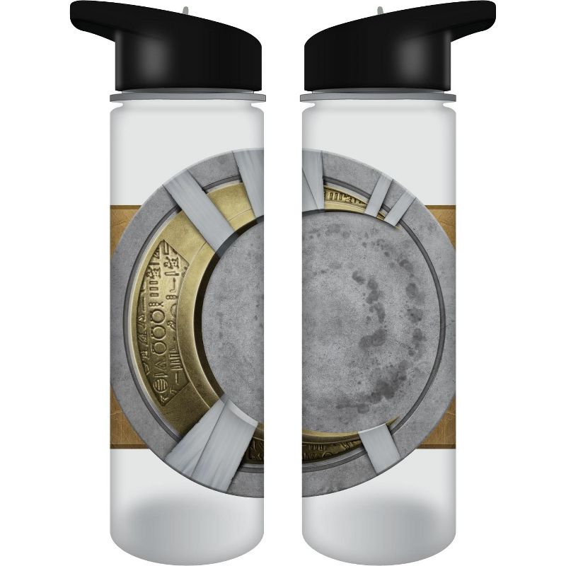 Moon Knight Emblem 24 Oz Single Wall Plastic Water Bottle, 1 of 2