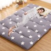 Floral Floor Mattress Japanese Style Floral Print Futon Mattress, Portable Floor Bed Mattress Roll Up Mattress for Camping RV Travel Guest Room - 2 of 4