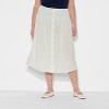Women's Maxi Dropwaist Button-Front Skirt - Wild Fable™ Off-White - 2 of 3