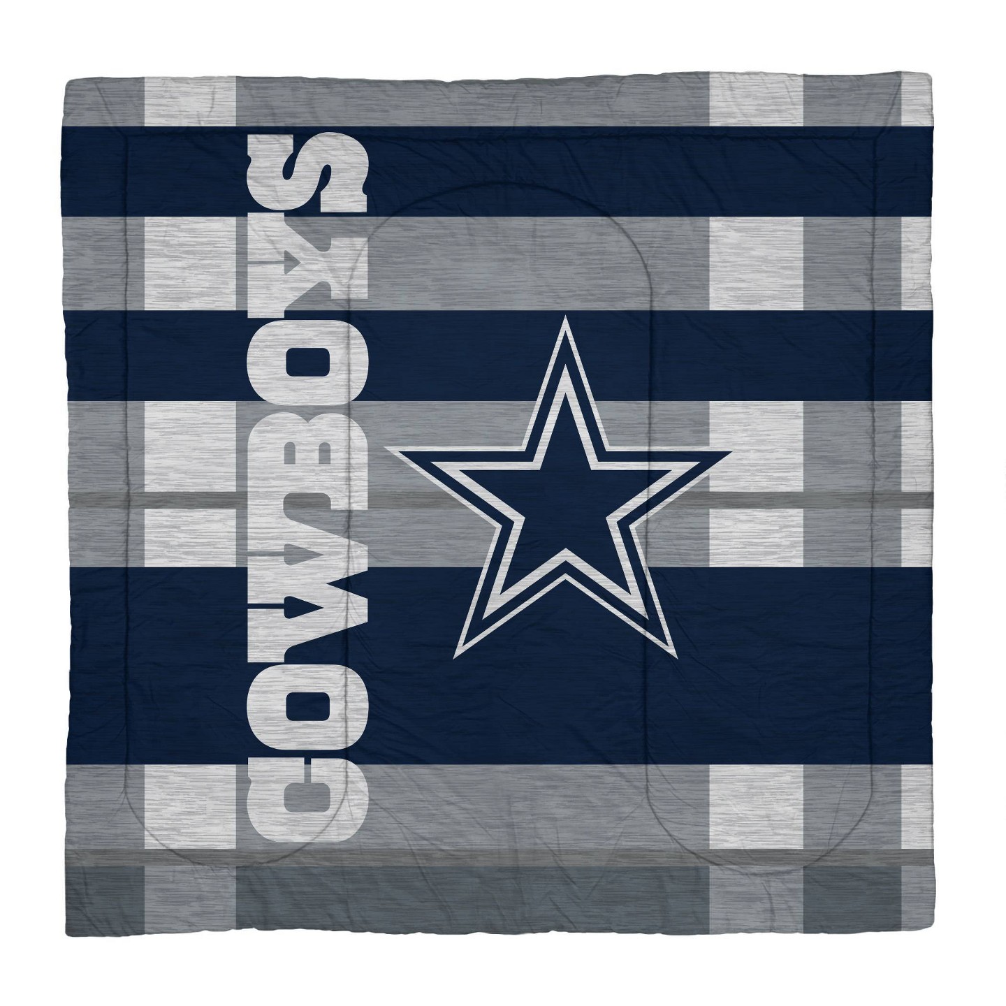 Постельное бельё NFL Dallas Cowboys Heathered Stripe Queen Bed in a Bag - 3pc, цвет: Полосатый — фото 2