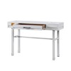 Industrial Metal Vanity Desk with Drawer and Cargo-Style Design - 2 of 4