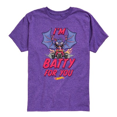 Boys' - Hot Wheels - I'm Batty For You Short Sleeve Graphic T-Shirt