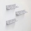 SEVOBAL Decorative Bookshelf Floating Shelves Wall Mounted Wood Shelves Decor Storage Hanging Shelf with Invisible Brackets, Gray, 15.75"*6.51"*2.36" - 2 of 4