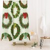 Sabine Reinhart Christmas Wreaths Shower Curtain - Deny Designs - 2 of 3