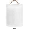 Amici Pet Puppy Paws White Metal Food Canister, Small, Airtight Seal, Removable Lid, and Metal Handle for Fresh and Stylish Pet Food Storage, 64 oz. - 3 of 4