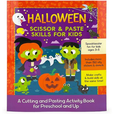 Halloween Scissor & Paste Skills for Kids - by  Rose Nestling (Paperback)