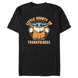 Men's Star Wars: The Mandalorian Grogu Little Bounty of Thankfulness T-Shirt - 1 of 4
