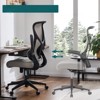 FONTOI Task Chairs, Mesh Office Chair with Flip-up Armrests and Lumbar Support for Home Office, Gray, 26.3"*48"*26.3" - 4 of 4