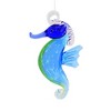 3.25 In Festive Seahorse Artglass Small Marine Fish Tree Ornaments - 2 of 3