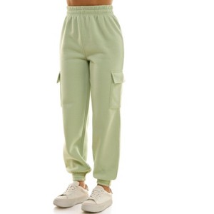 Derek Heart Woman's High Rise Fleece Jogger Pants - 1 of 4