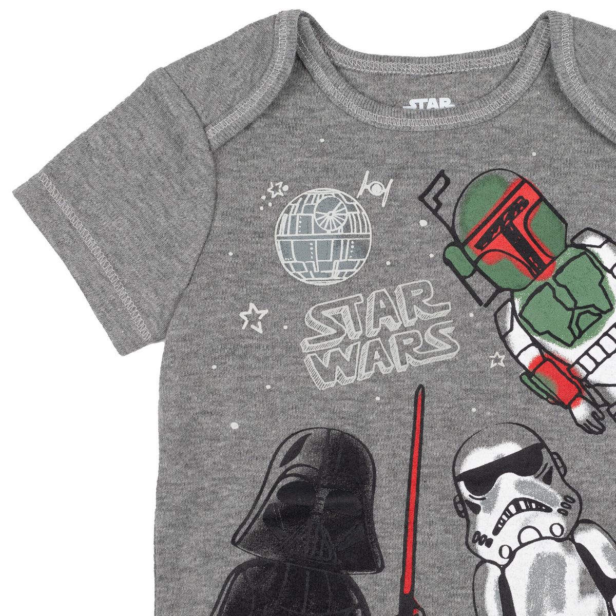 Star Wars Baby 5-Pack Short Sleeve Bodysuits Newborn to Infant - thumbnail 7