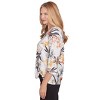 Alfred Dunner Womens Watercolor Floral Crewneck Top - 4 of 4