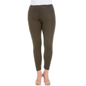 Plus Comfortable Ankle Length Leggings - 24seven Comfort Apparel™ - 1 of 4
