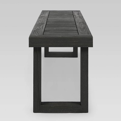 Nestor 6-Piece Dark Gray Acacia Wood Outdoor Dining Set with Cushions