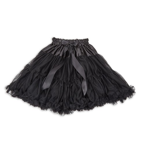 Sparkle And Bash Petticoat Under Skirt Fluff For Women, Tutu For Ballet  Dance, Adjustable Elastic Waist Size 22-36 In, Black : Target