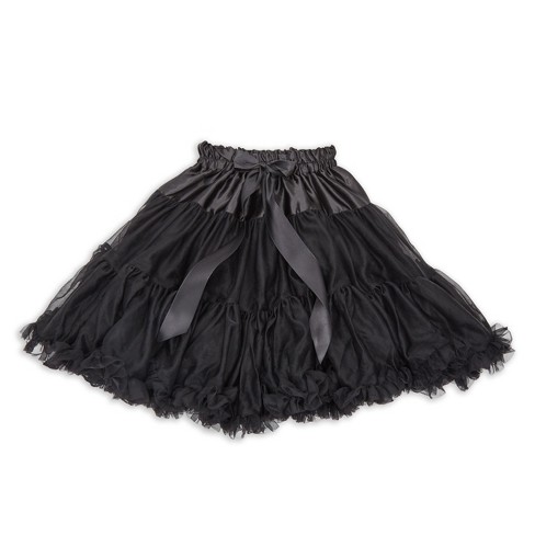 Sil Tutu Xxx Video - Sparkle And Bash Petticoat Under Skirt Fluff For Women, Tutu For Ballet  Dance, Adjustable Elastic Waist Size 22-36 In, Black : Target